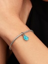 Charm Pandora Colgante Caracola de Cristal de Murano Azul