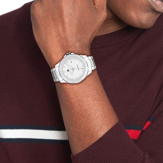 Reloj Tommy Hilfiger Austin Hombre Analogico Sicicona Azul 1710595 