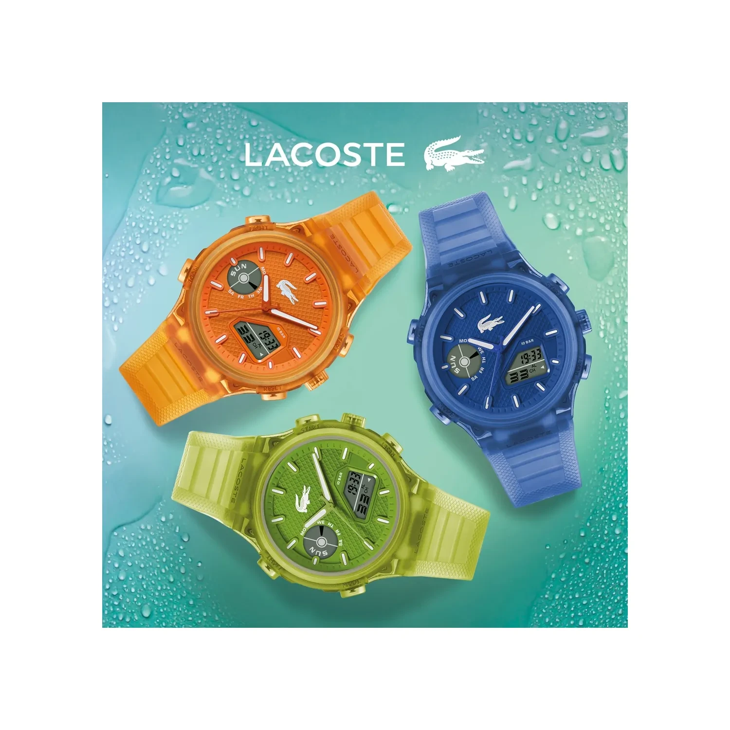 Reloj Lacoste LC33 Hombre Analógico-Digital Silicona Verde  2011432
