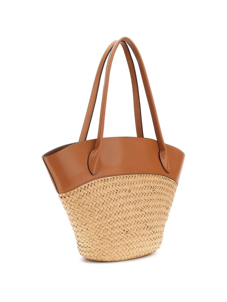 Bolso Guess Tote Venere de Rafia Camel HWWG963423-NRC