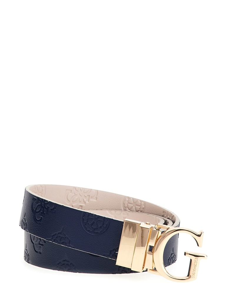 Cinturón Guess Belt Revesible Mujer Azul/Beig Logo 4G BW7861P3430-SML