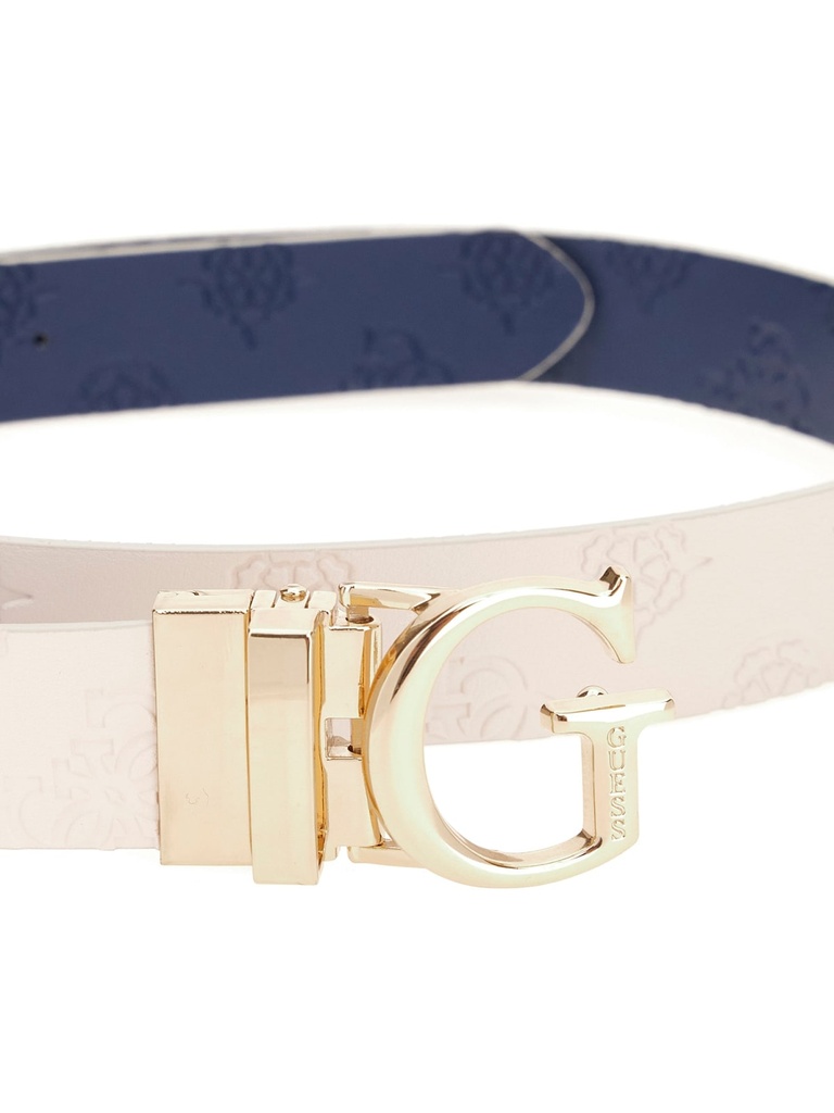 Cinturón Guess Belt Revesible Mujer Azul/Beig Logo 4G BW7861P3430-SML