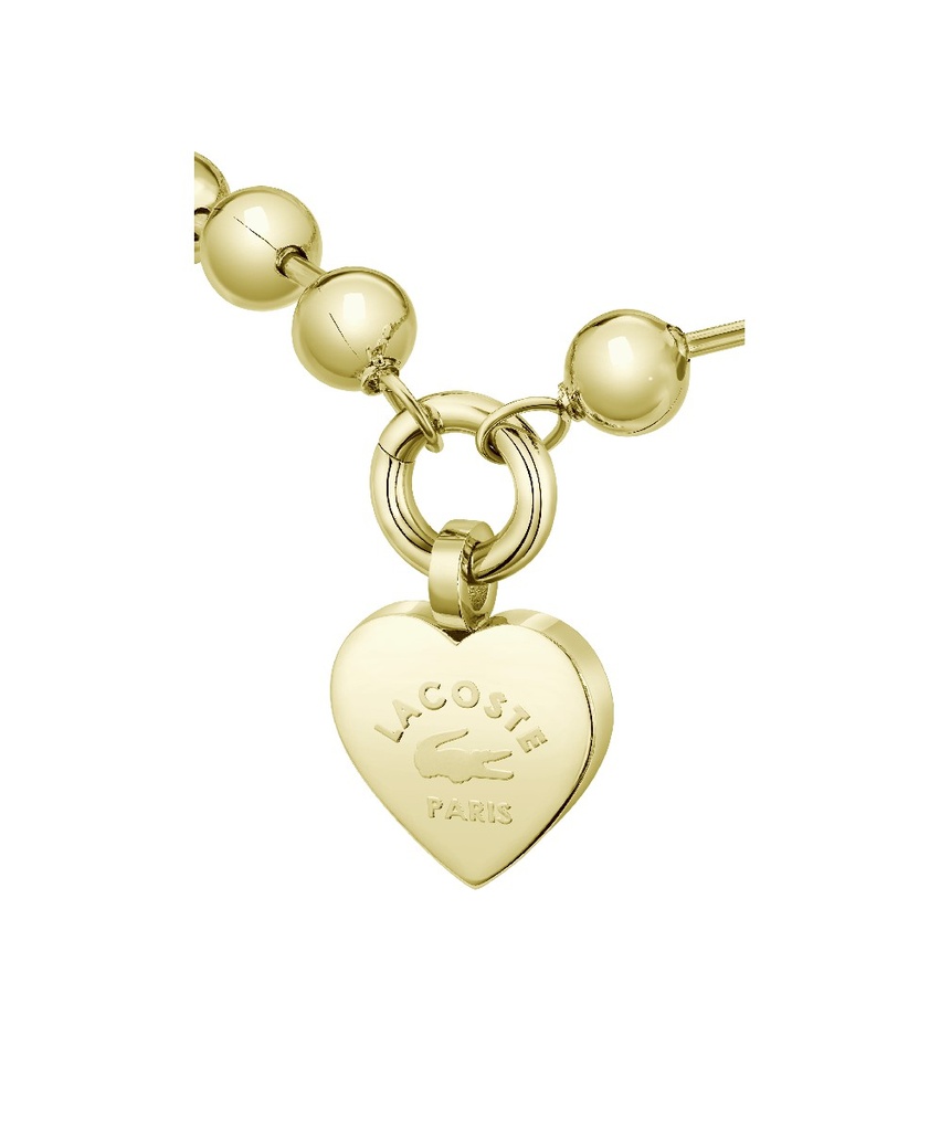 Pulsera Lacoste Love My Croc Dorada Mujer 2040506