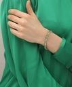 Pulsera Lacoste Duchess Acero Inoxidable Circontas Verdes Mujer 2040500