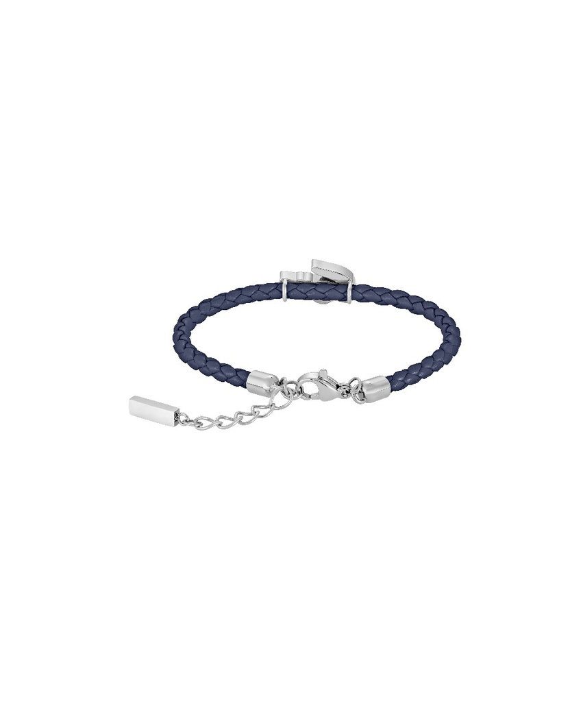 Pulsera Lacoste Cutie Croc Piel Azul Kids 2040529