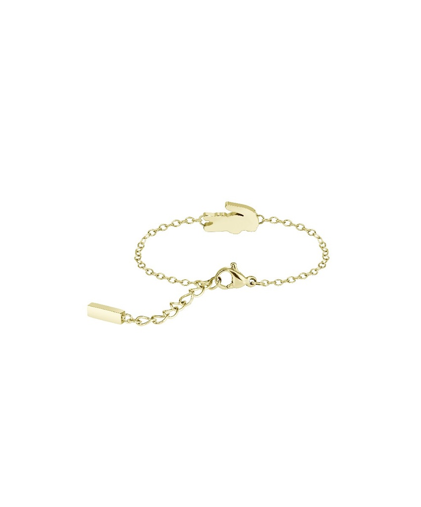 Pulsera Lacoste Cutie Croc Acero Dorado Kids 2040530