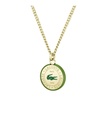 Collar Lacoste Vigor Acero Dorado y Verde Hombre 2040448