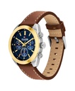 Reloj Tommy Hilfiger Hombre Hudson Dorado Azul y Piel Marrón Multifunción 1710720