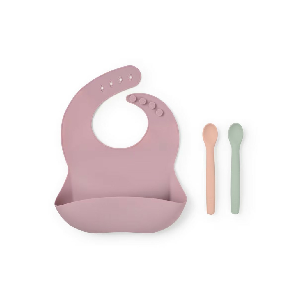 Set de babero y 2 cucharas Food Kit Rosa Tous Baby