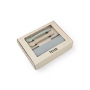 Set de babero y 2 cucharas Food Kit Azul celeste Tous Baby