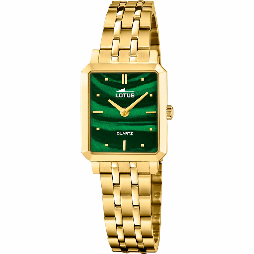 Reloj Lotus 2Gether Mujer Esfera Verde Correa Acero Dorado 19009/3