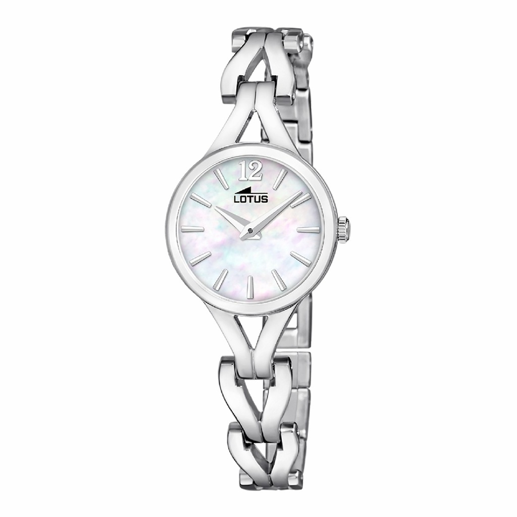 Reloj Lotus Old Money Mujer Esfera Nacarada y Correa Acero 19022/1