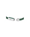 Pulsera Lacoste Rokel Piel Trenzada Verde  y Acero Inoxidable Hombre 2040449