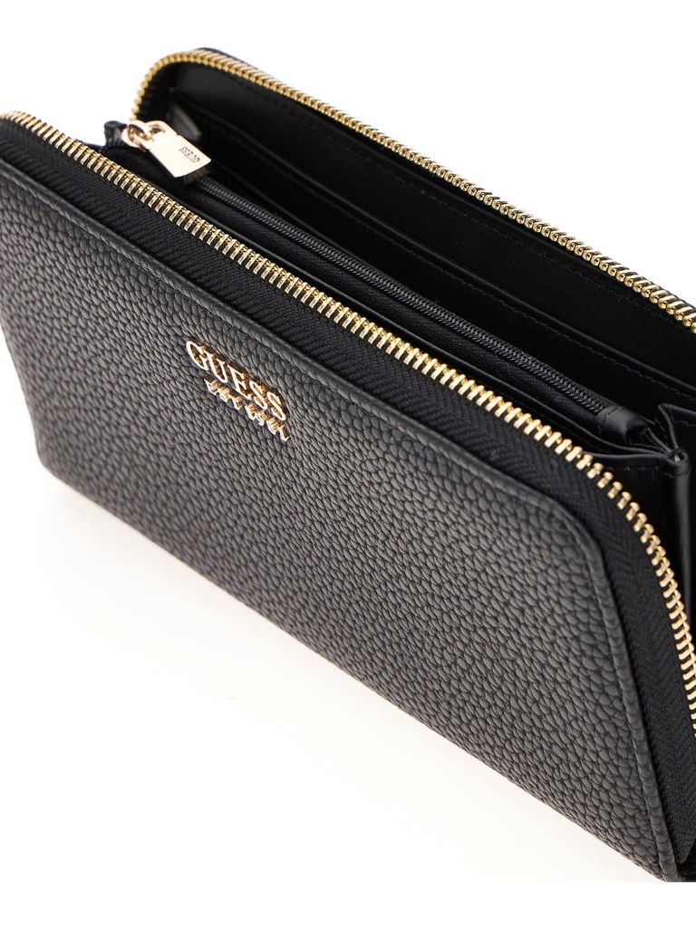 Cartera Guess Breton SLG LRG Zip Arouond SWPG9648146-BLA
