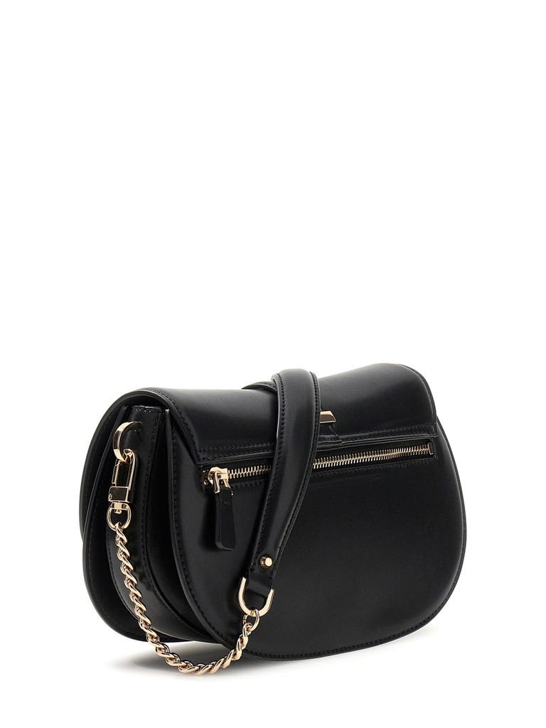  Bolso Guess Carri Flap Shoulder Negro HWVG9896200-BLA