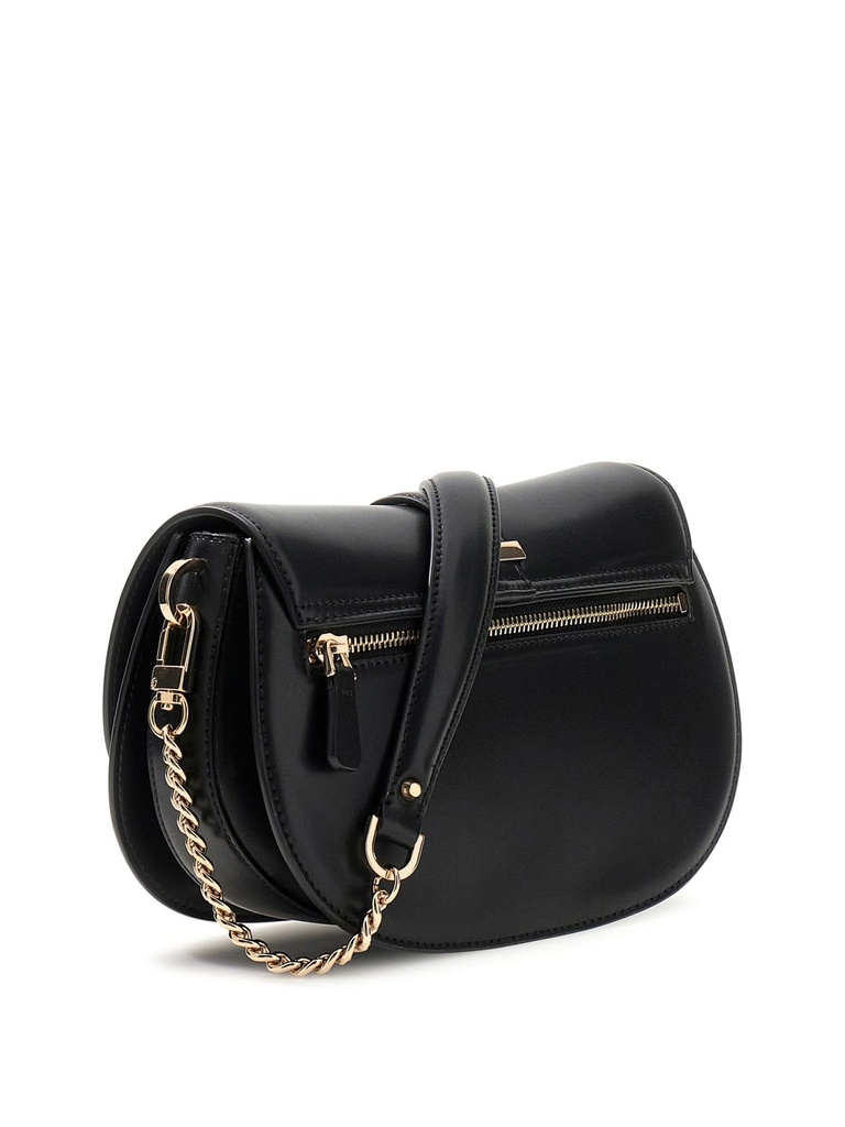  Bolso Guess Carri Flap Shoulder Negro HWVG9896200-BLA