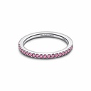Anillo Pandora Banda Brillante Rosa Plata 192999C02
