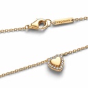 Collar Pandora Grabable Halo Corazón Dorado 364364C01-45