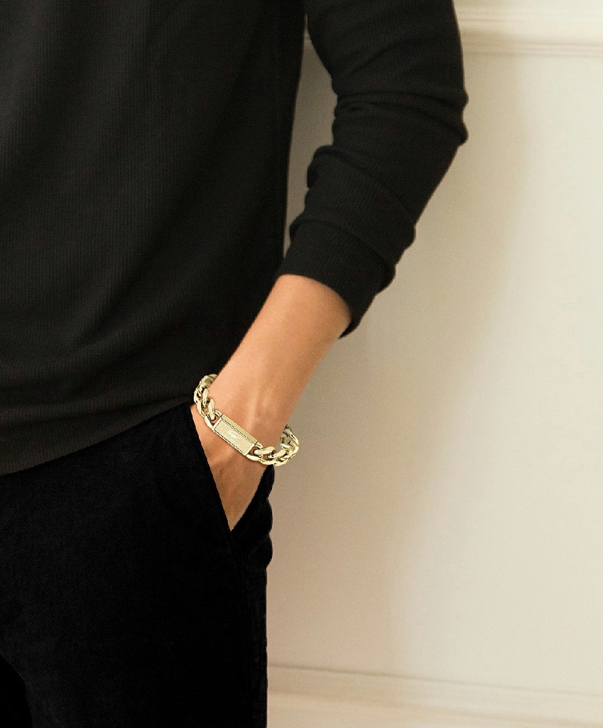 Pulsera Lacoste Hombre Acero Dorado 2040440