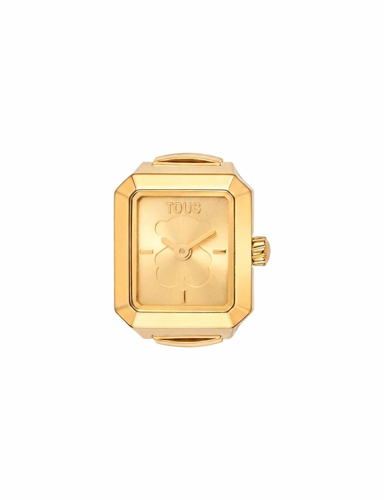 Reloj-Anillo Tous Karat IPG Dorado Esfera Oso 12-14 3000151612