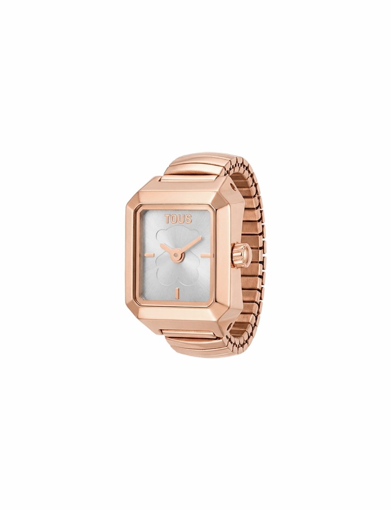 Reloj-Anillo Tous Karat IPRG Rosado Esfera Oso 12-14 3000151712