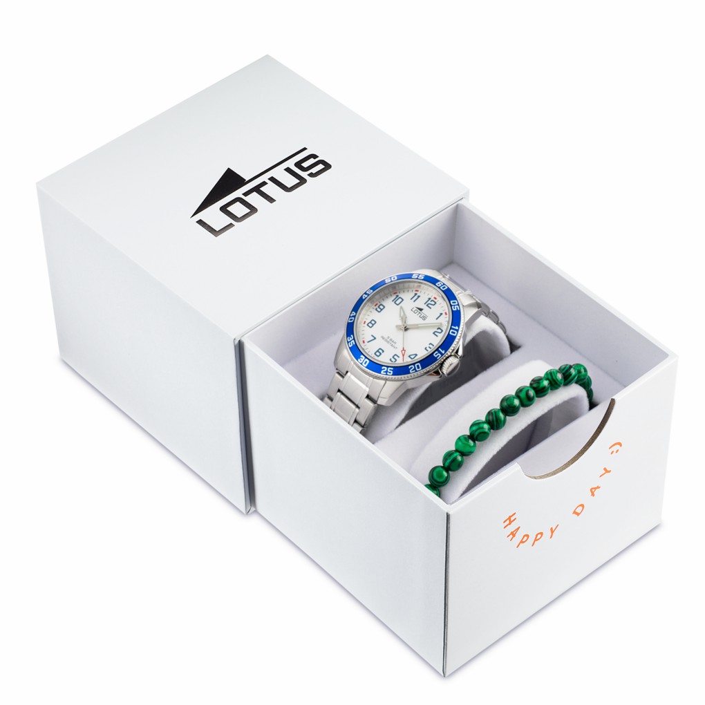 Reloj Lotus Junior Niño Acero Esfera Blanca18786/5