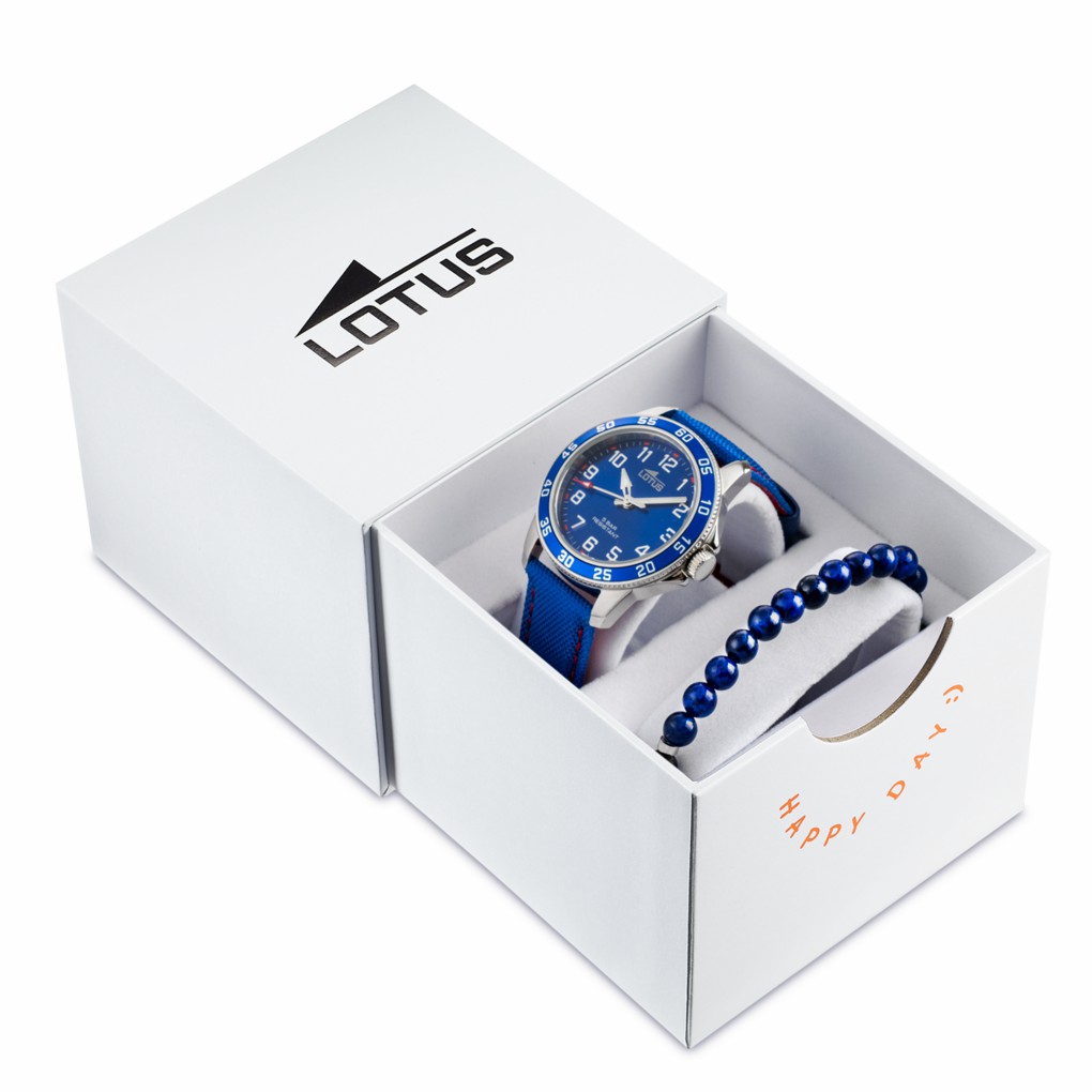 Reloj Lotus Junior Niño Piel Azul y Esfera Azul 18787/5