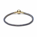 Pulsera Pandora Tela Tejida Azul 5633816C02