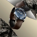 Reloj Victorinox Swiss Army SS Blue Dial Brown Strap Hombre V242040