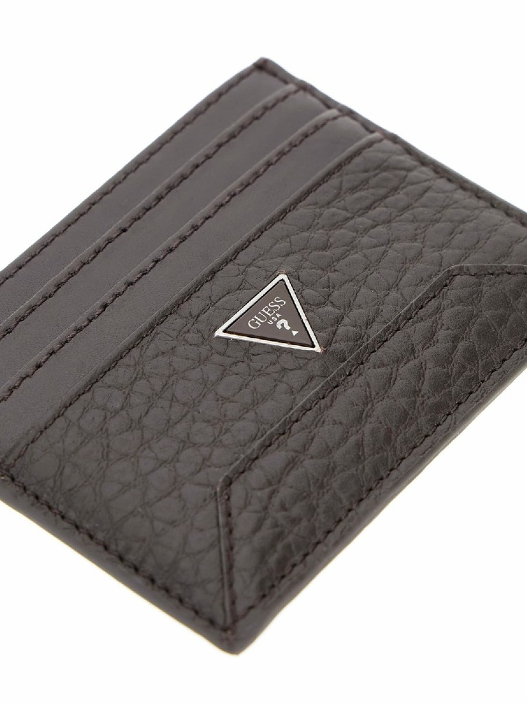 Tarjetero Guess Men Barcelona Marrón SMBAGRLEA25-DKO