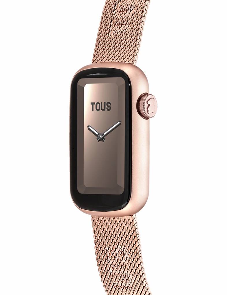 Reloj Tous SmartwatchT-Band Mesh Acero y Alumnio IPRG Rosado 3000132400