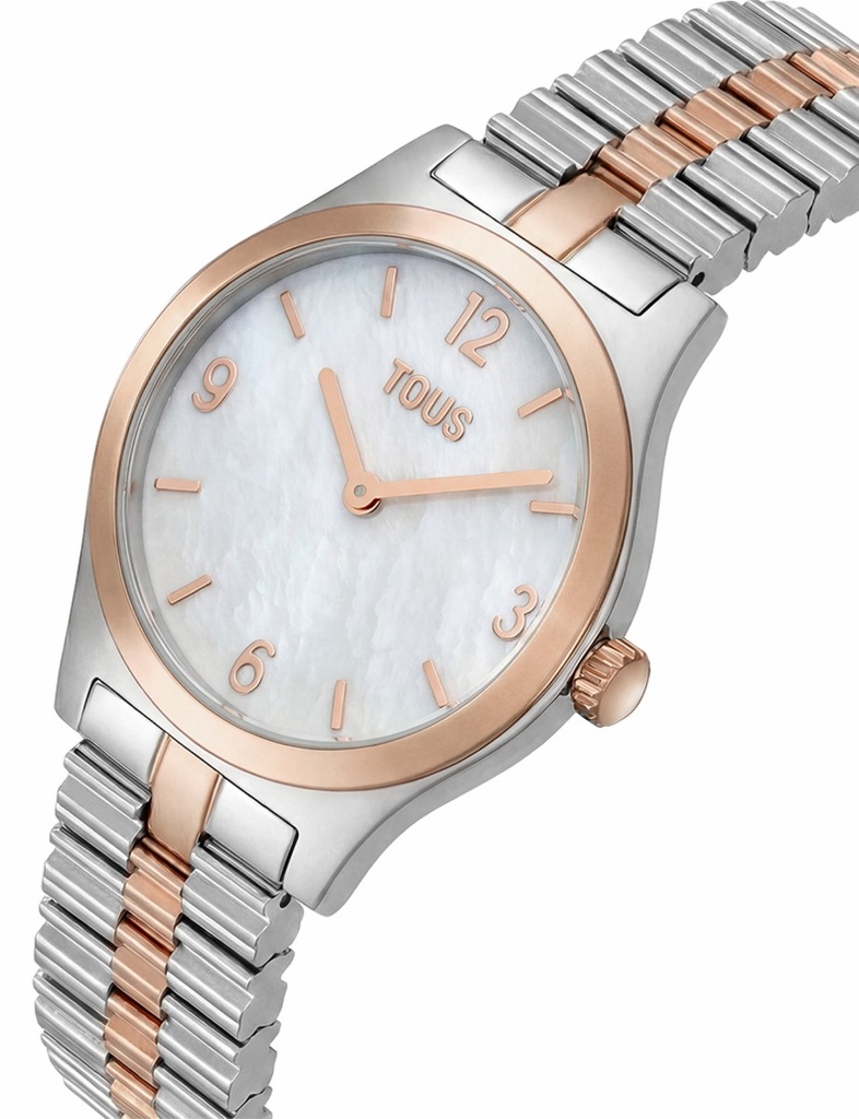 Reloj Tous Epic Icon Analógico Acero, Acero Rosado y Esfera Nácar 3000149300