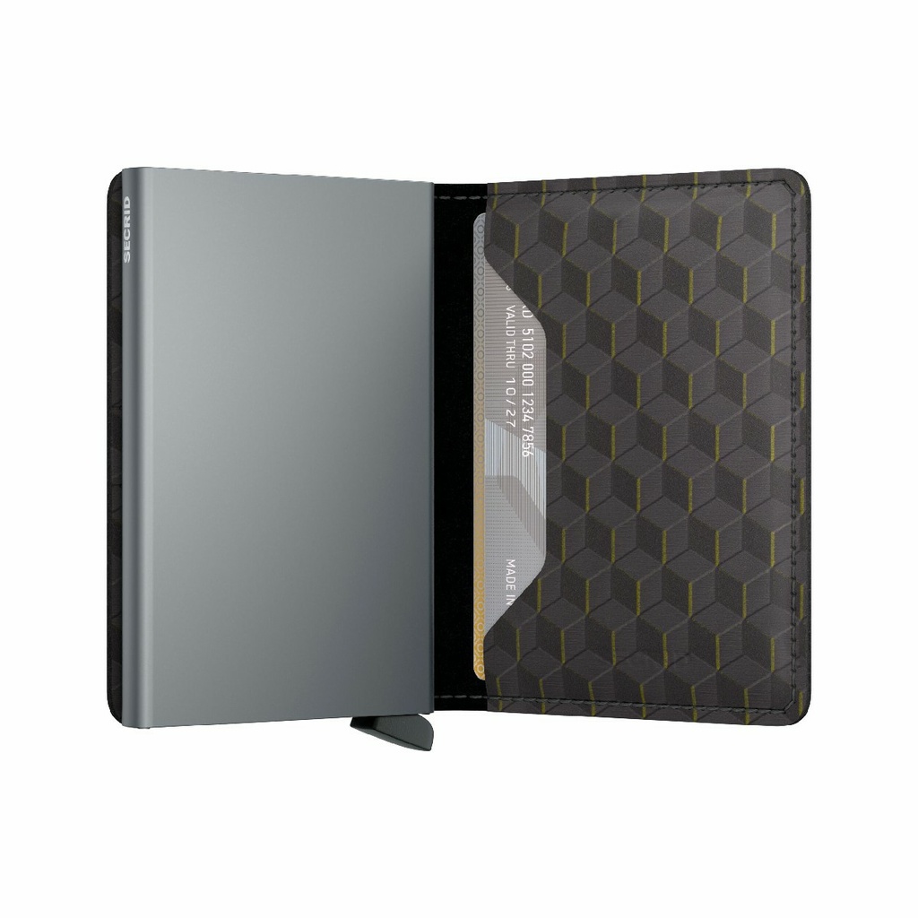 Cartera Secrid Slimwallet Optical SOp-Grey-Yellow