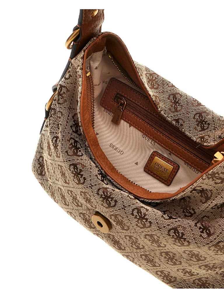 Bolso Guess Camden Mini Shoulder Beige Multi HWJJ9308720-LLG