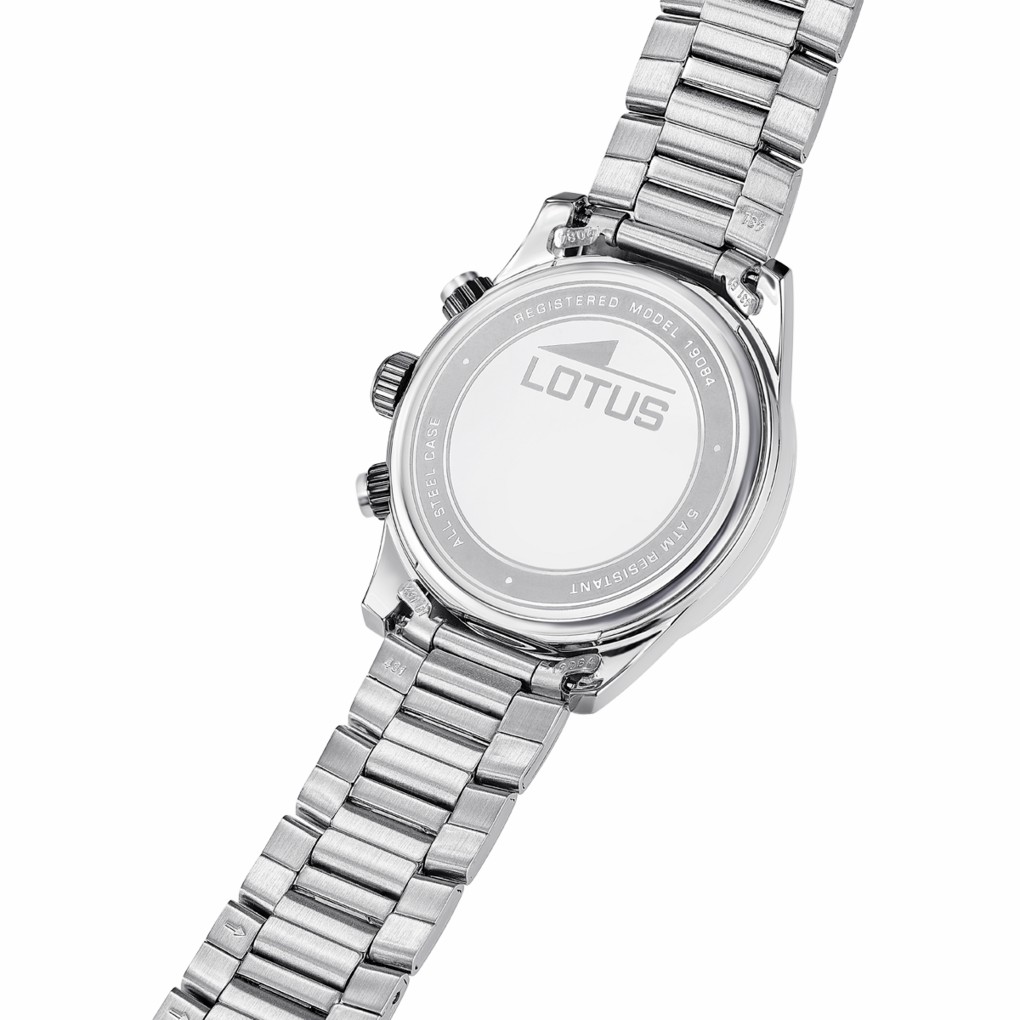 Reloj Lotus Pulse Collection Multifunción Hombre Acero Esfera Azul 19084/3