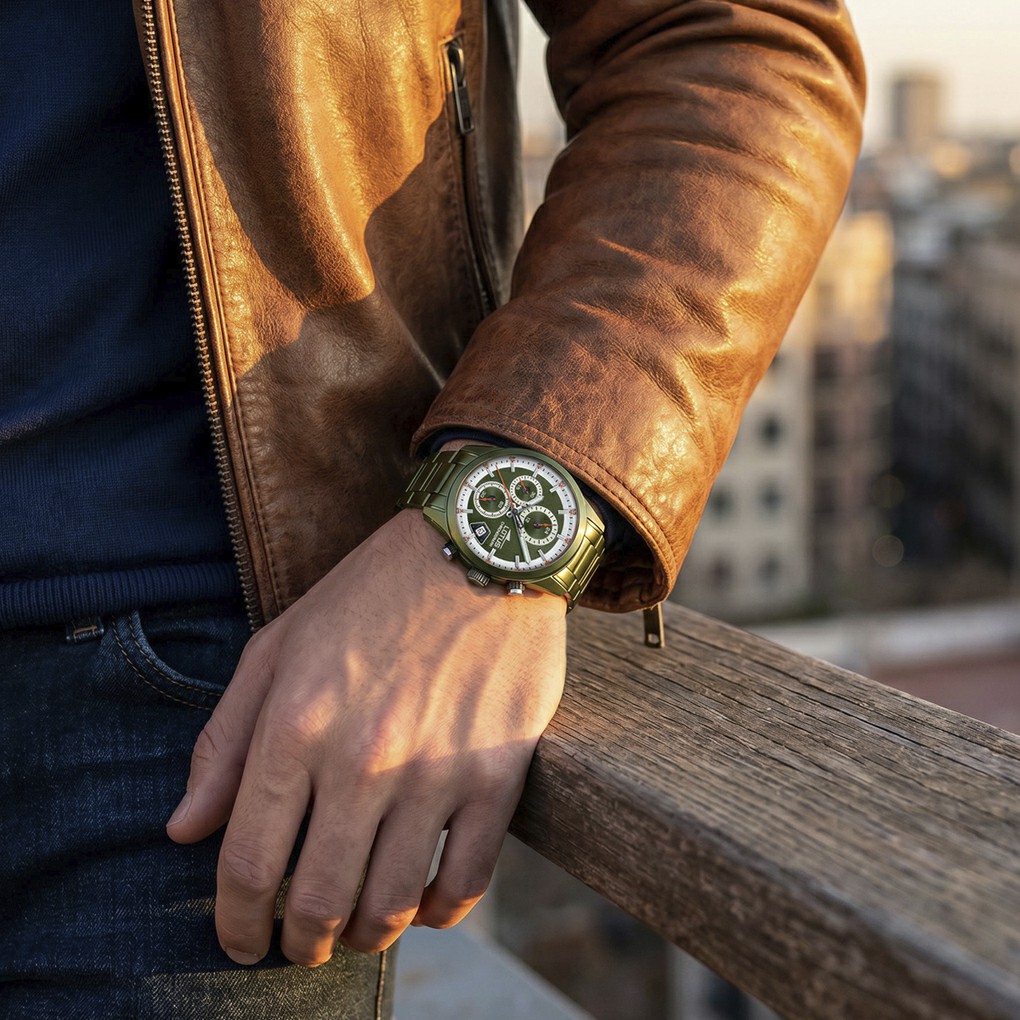Reloj Lotus Pulse Collection Hombre Acero Verde 19090/1