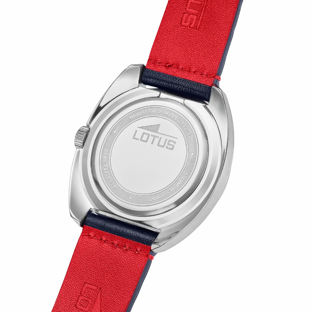 Reloj Lotus Pulse Collection Hombre Piel Azul / Rojo 19096/1
