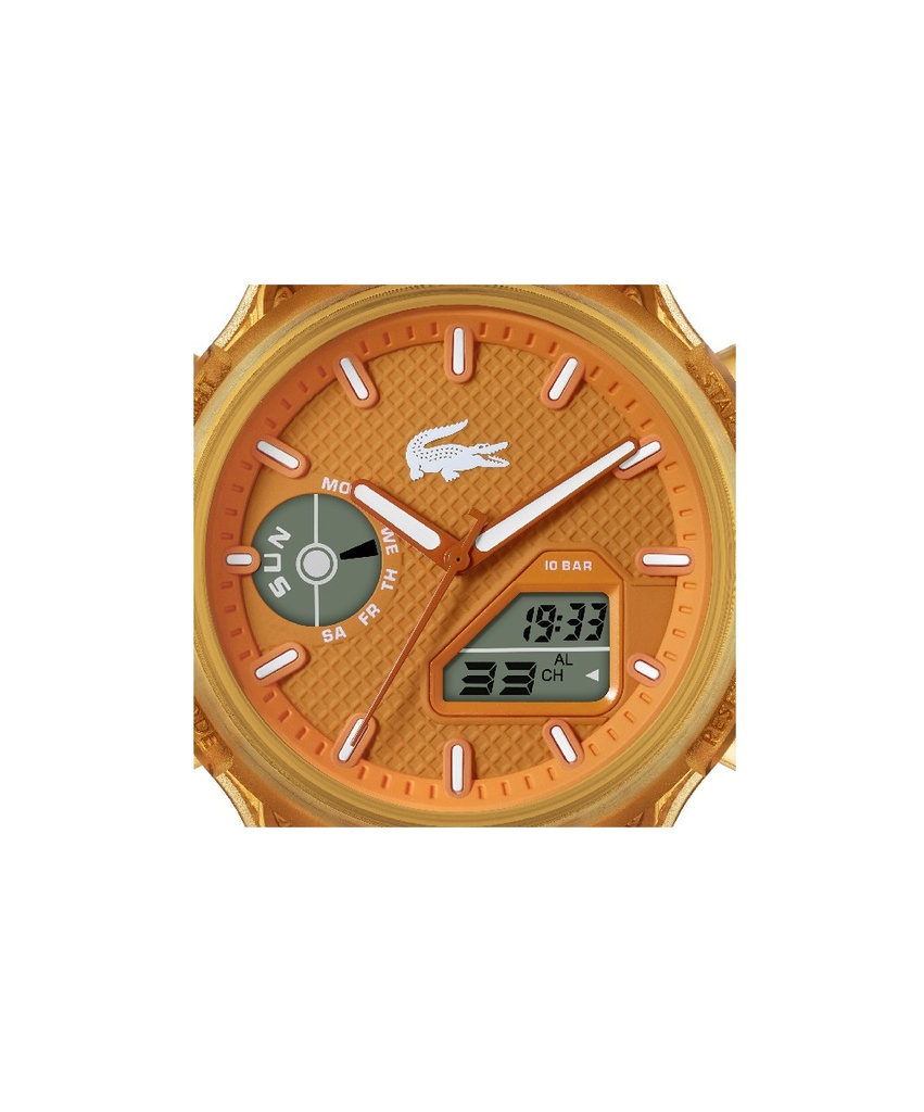 Reloj Lacoste LC 33 Analógico y Digital Silicona Naranja 2011431