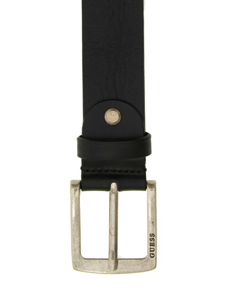 Cinturón Guess Hombre Piel Negra BM7959P6435-BLA