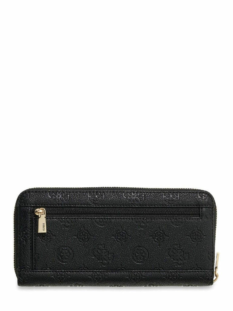 Cartera Guess Blake SLG Large Zip Around Logo Negra SWPD2222146-BLO