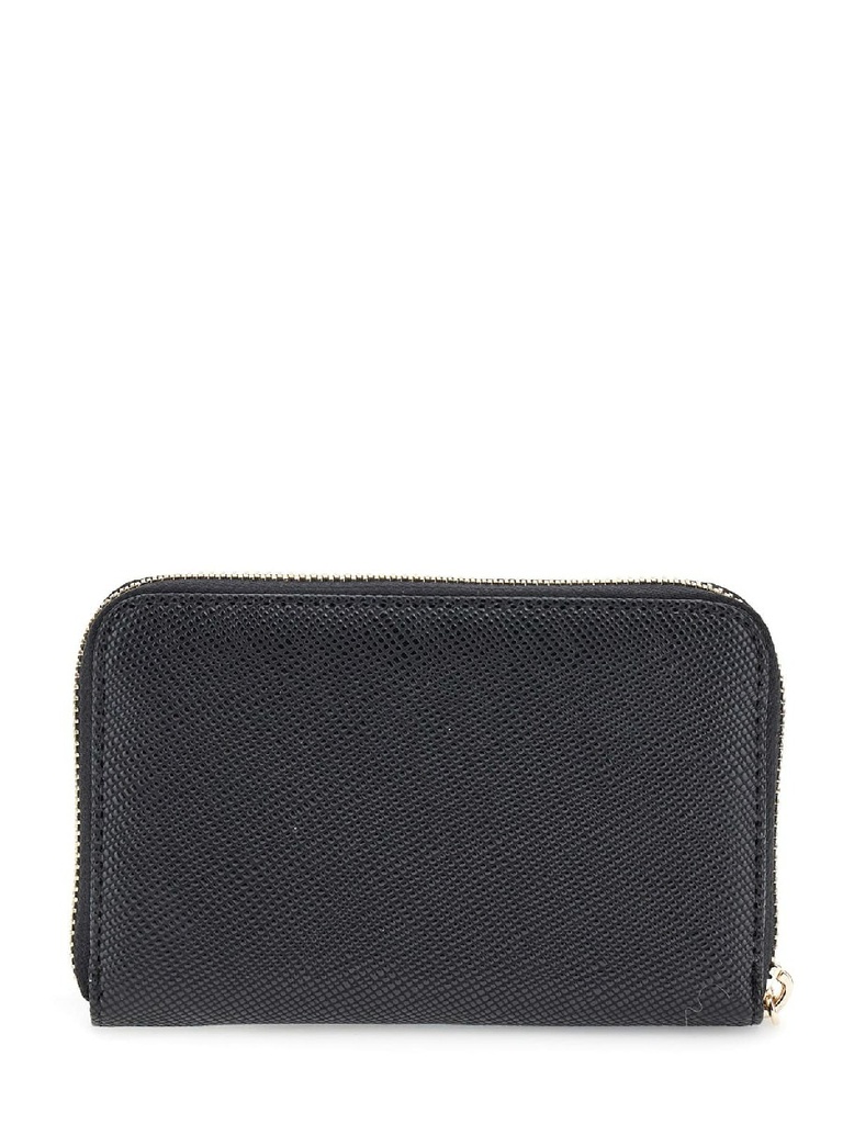 Cartera Guess Laurel Saffino II Slg Med Zip Around Negra SWZG7459140-BLA