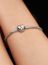 Pulsera Pandora Moments Cierre Corazón Cadena de Serpiente 594594C00