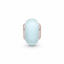 Charm Pandora Rose Cristal Murano Azul Mate