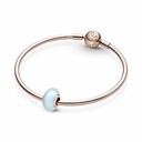 Charm Pandora Rose Cristal Murano Azul Mate