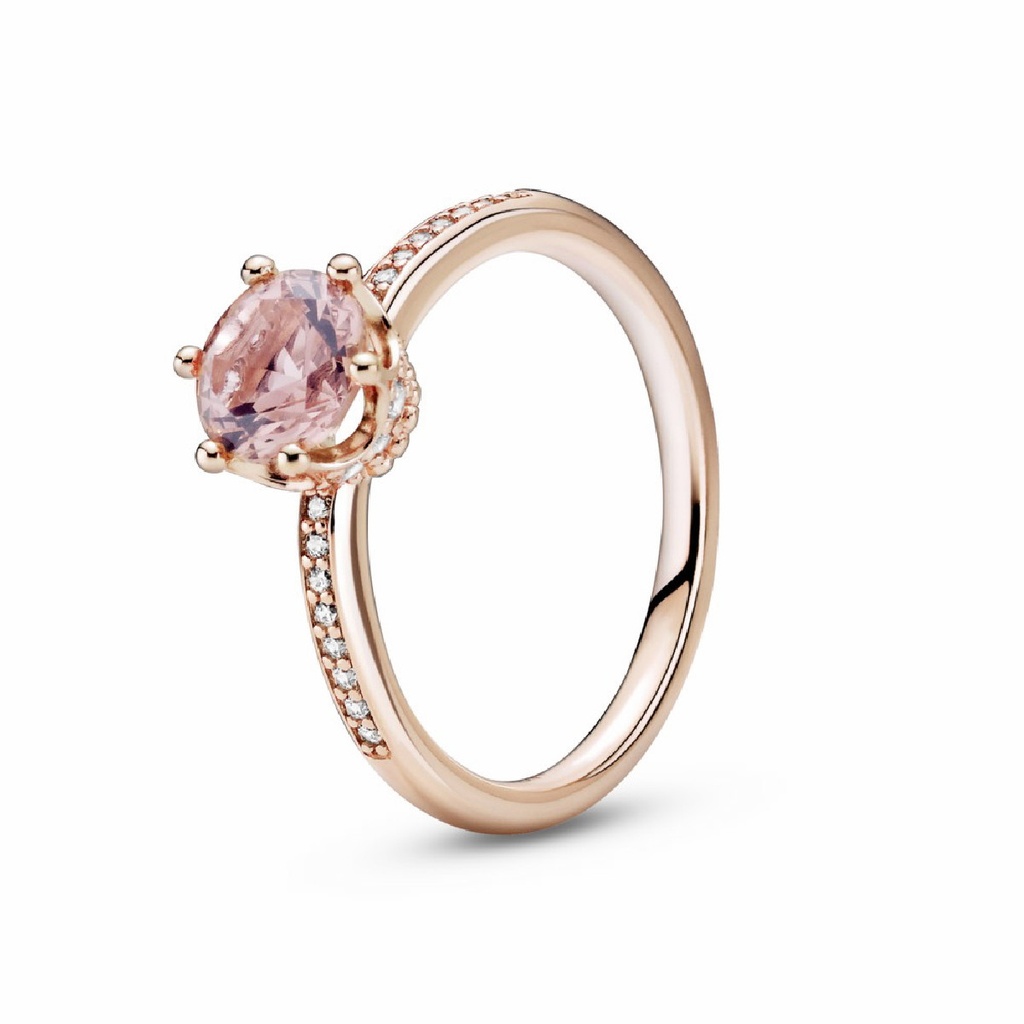 Anillo Pandora Corona Rosa Brillante 188289C01
