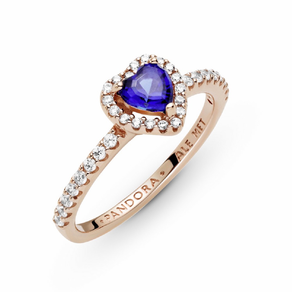 Anillo Pandora Rosé Corazón Elevado Brillante 188421C01