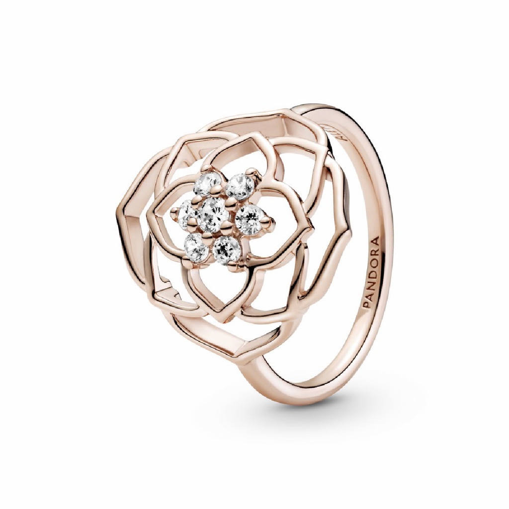 Anillo Pandora Rose Declaración Pétalos de Rosa