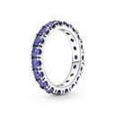 Anillo Pandora Eternity Brillante Azul