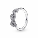 Anillo Pandora Triple Flor Pensamiento 190786C01