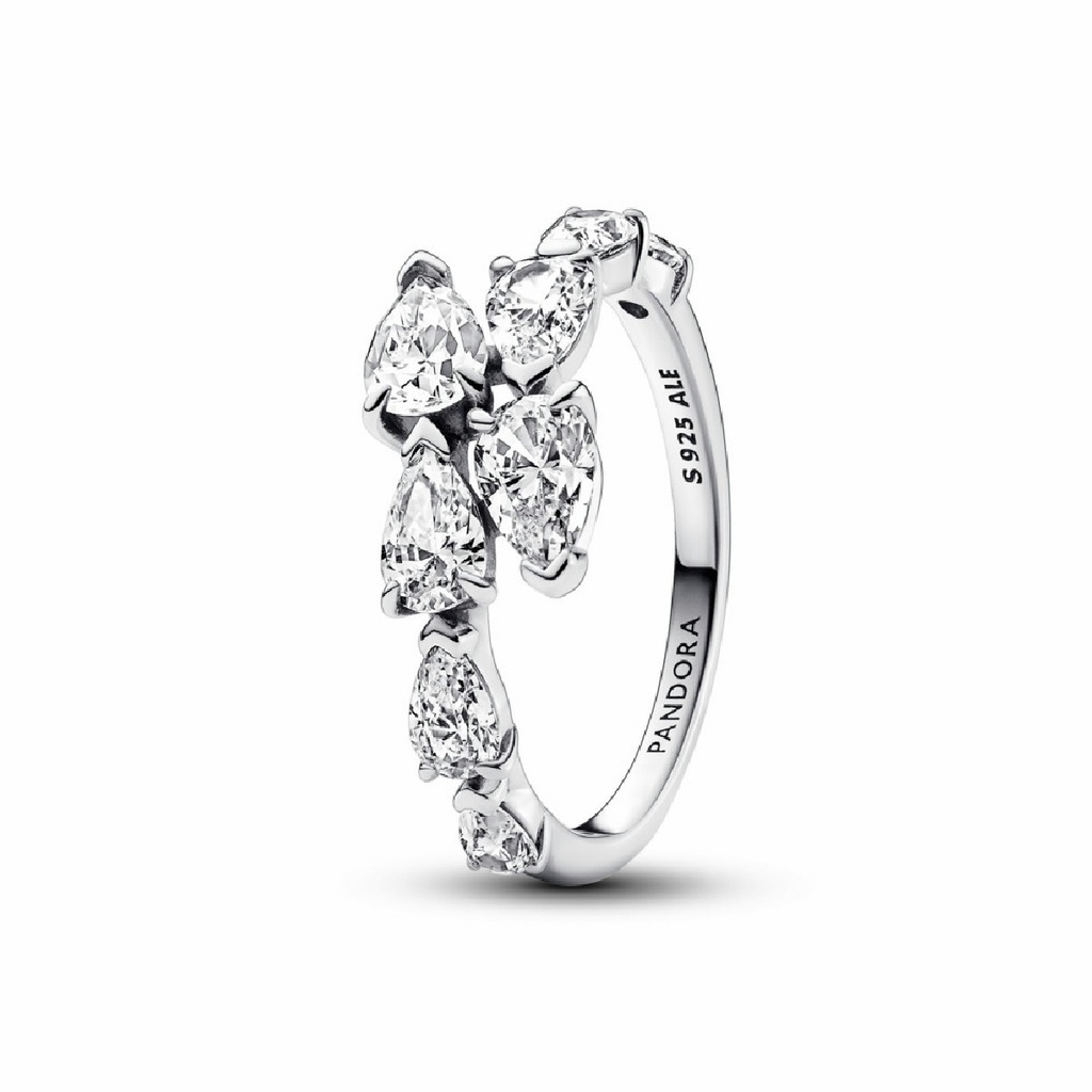 Anillo Pandora Banda Superpuesta Brillante 193004C01